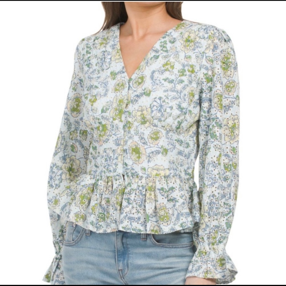 Seven For All Mankind eyelet blouse